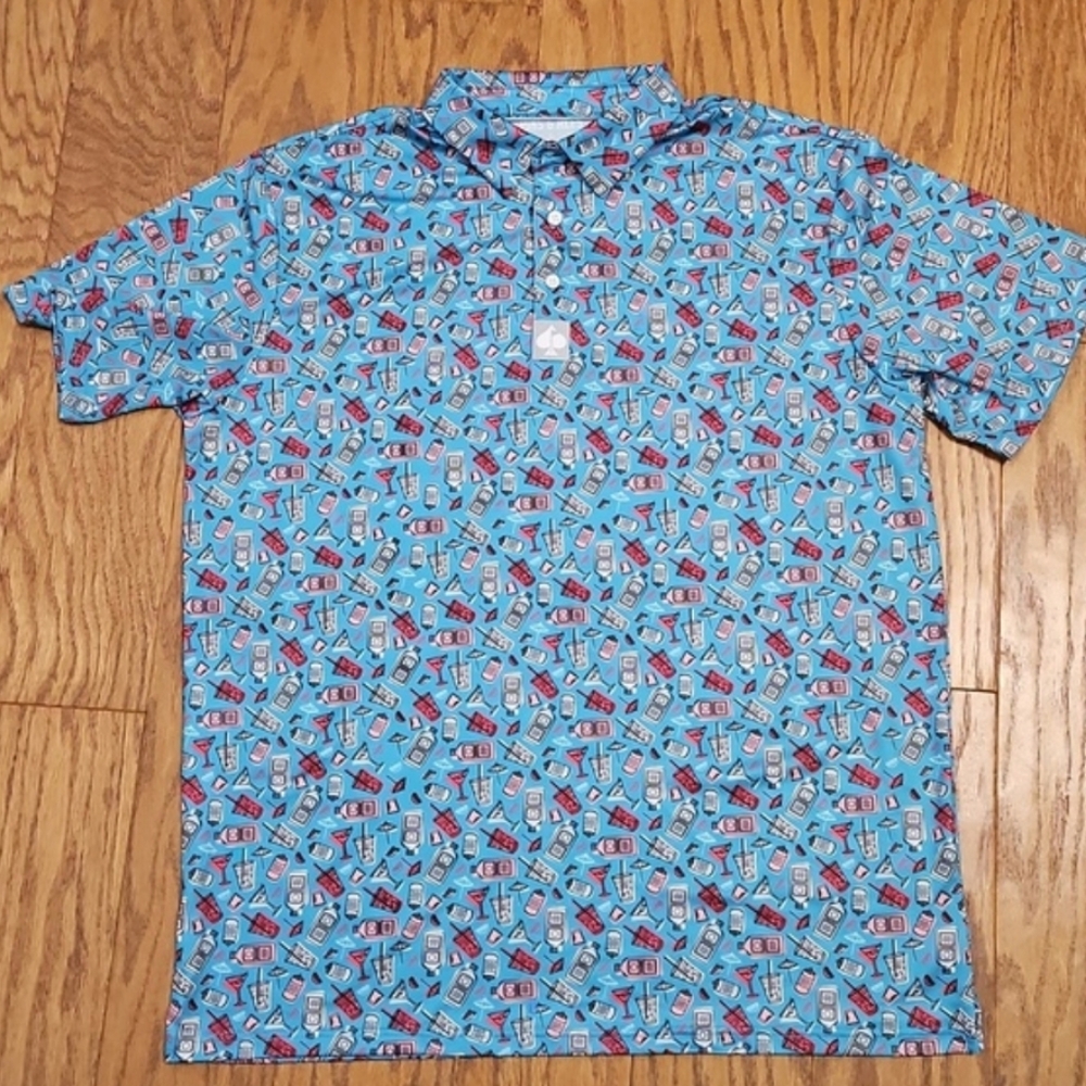 Pins & Aces Day Drinker Golf shirt XL